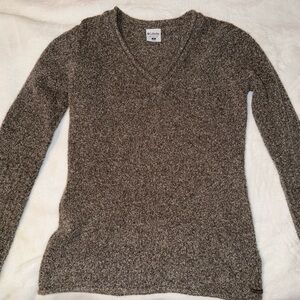 Columbia Woman’s V-Neck Sweater in Charcoal Brown